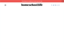 Tablet Screenshot of homeschoollifemag.com